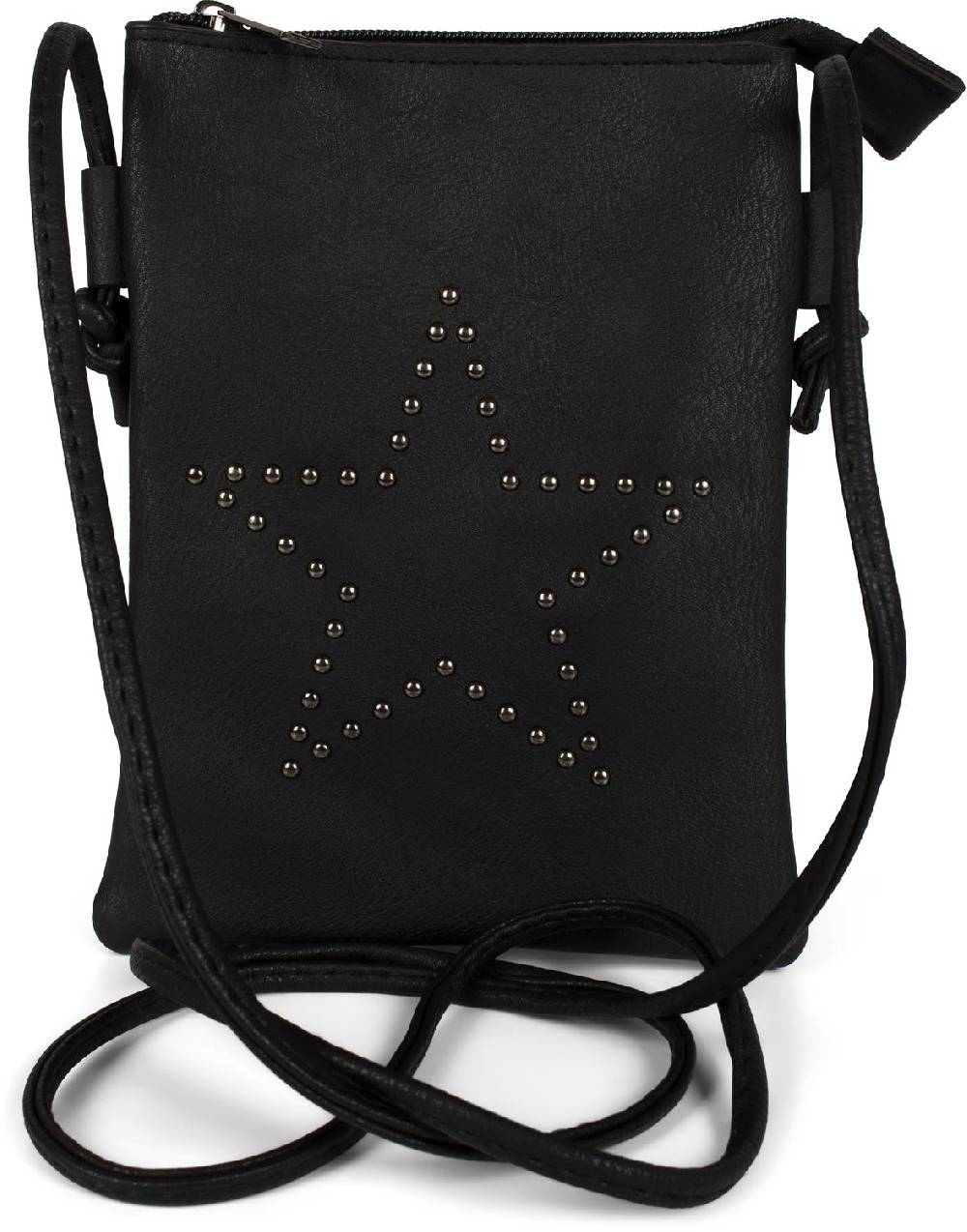 Stylebreaker Mini Umhängetasche mit Nieten Stern