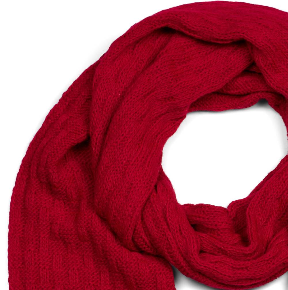 Stylebreaker Strick Schal mit Flecht Muster Outlet