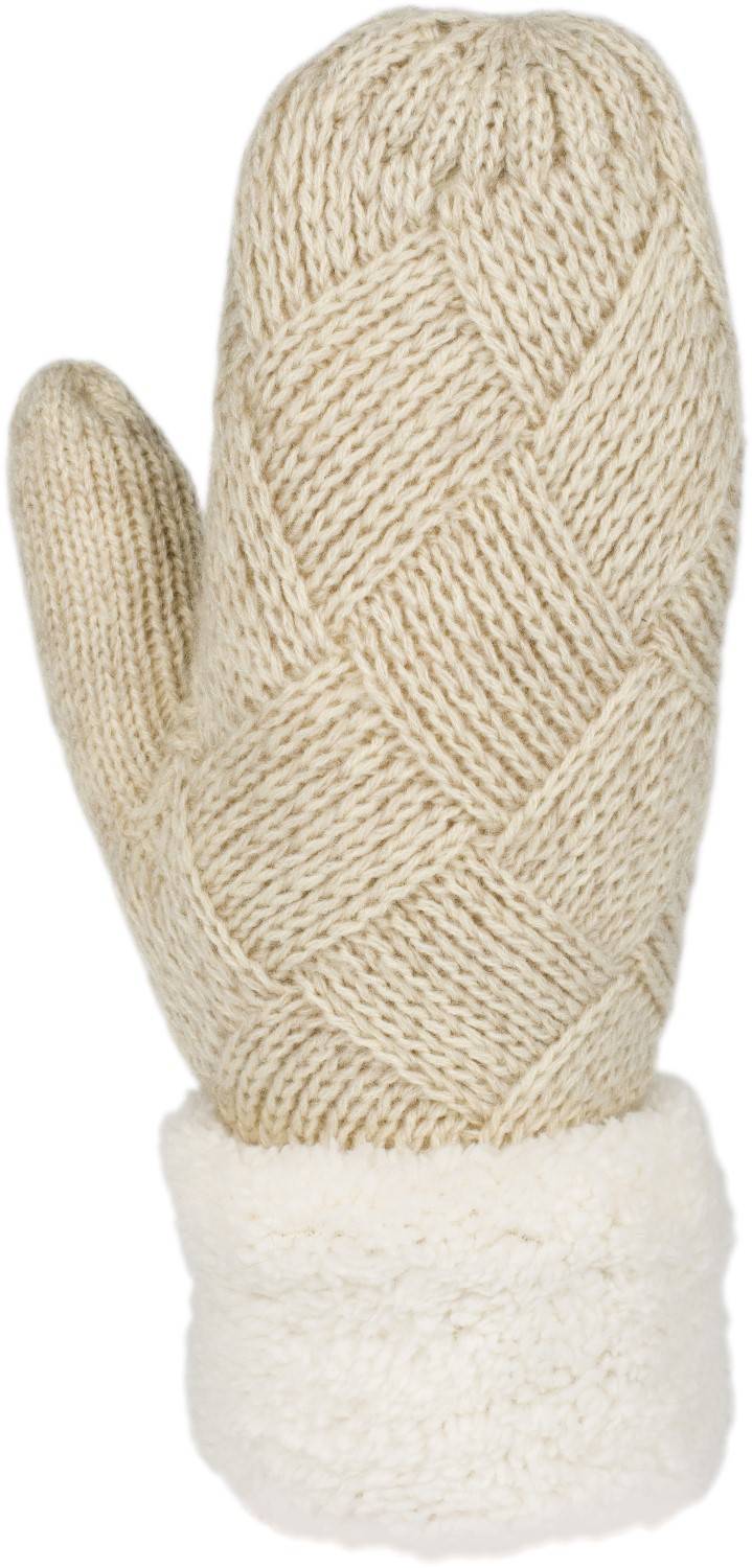 Stylebreaker Strickhandschuhe Fäustlinge mit Rauten Muster und Fleece Günstiger Verkauf