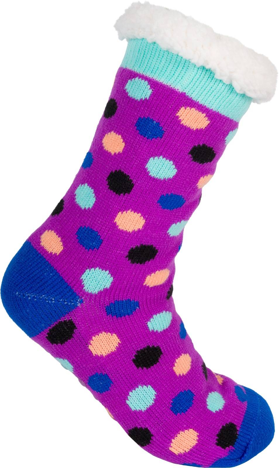 Stylebreaker ABS Kuschelsocken Punkte Muster