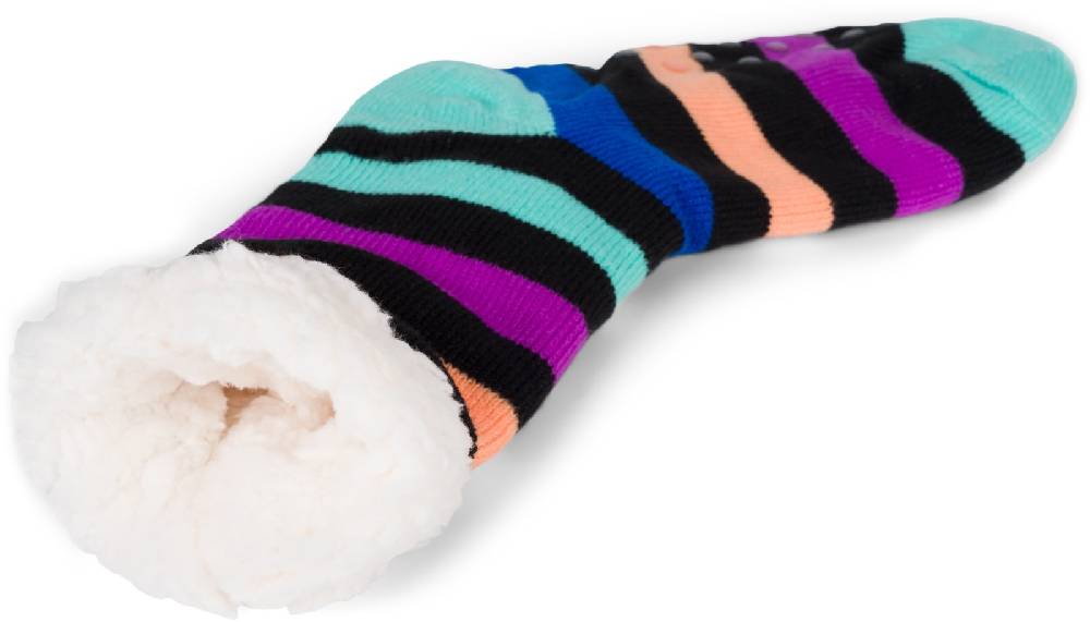 Stylebreaker ABS Kuschelsocken Streifen Muster Blitzverkäufe