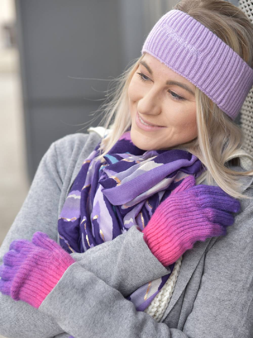 Stylebreaker Strick Stirnband Rippenmuster Outlet