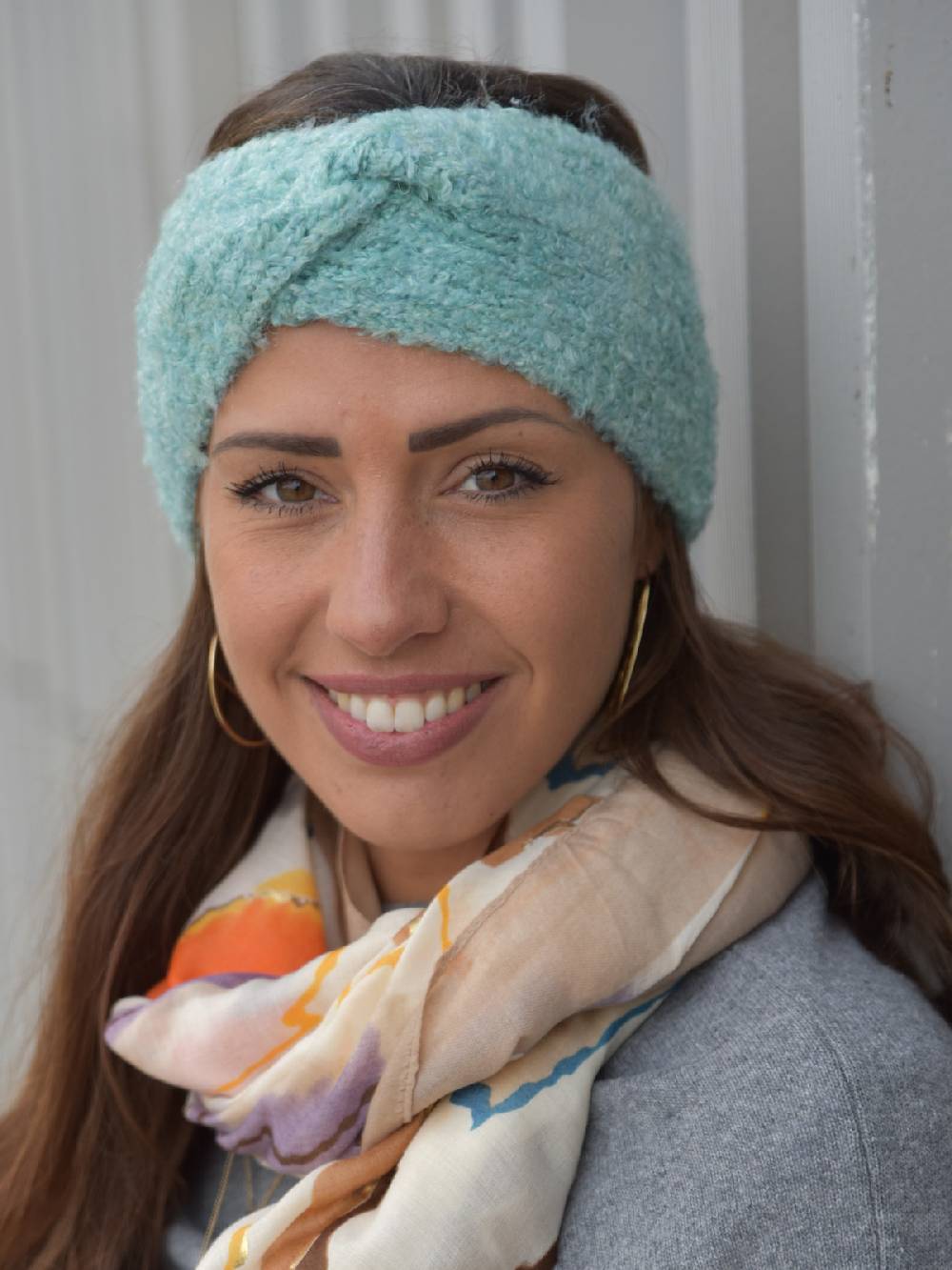 Stylebreaker Strick Stirnband Bouclé Optik Schlussverkauf