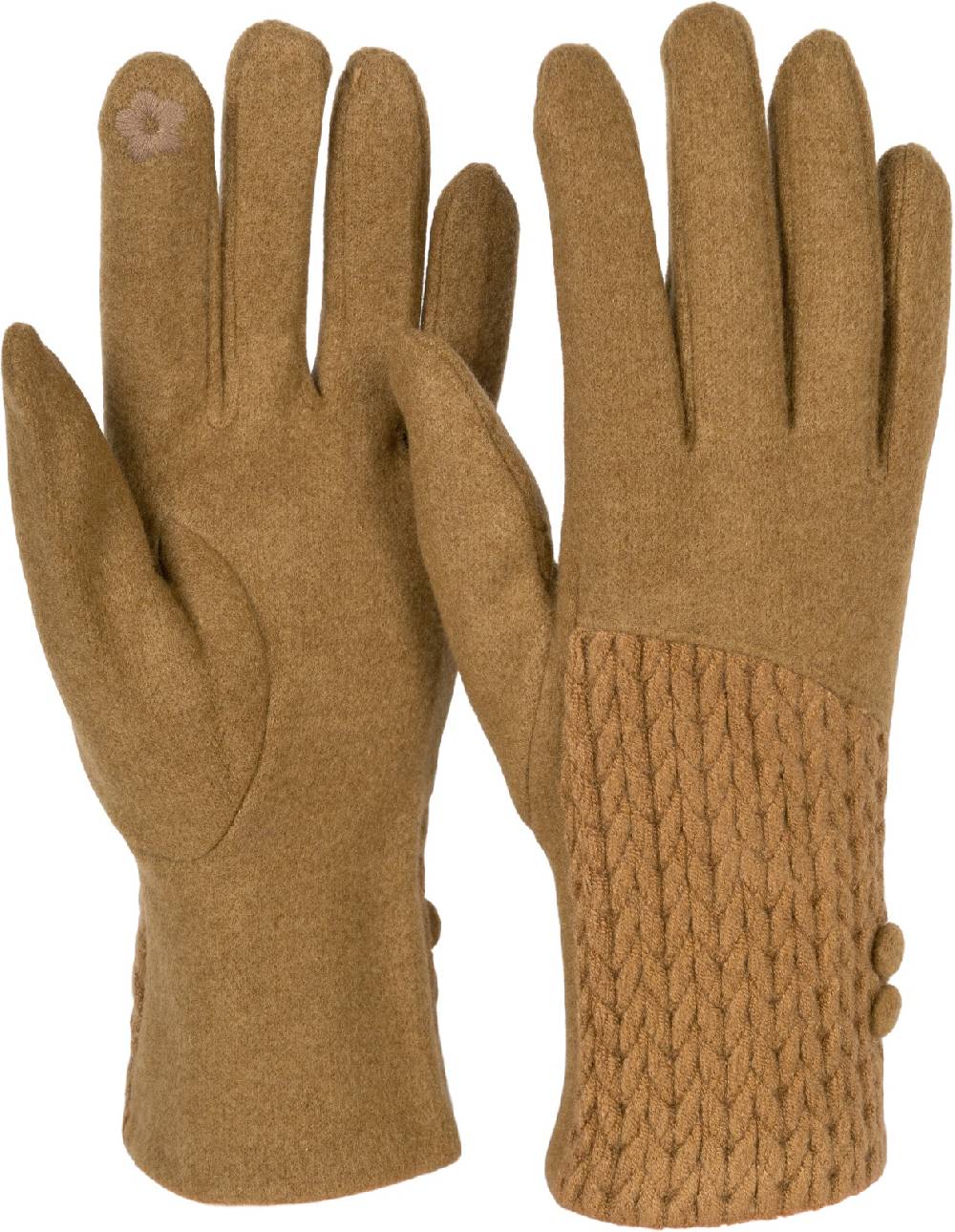 Stylebreaker Touchscreen Handschuhe Zopfmuster