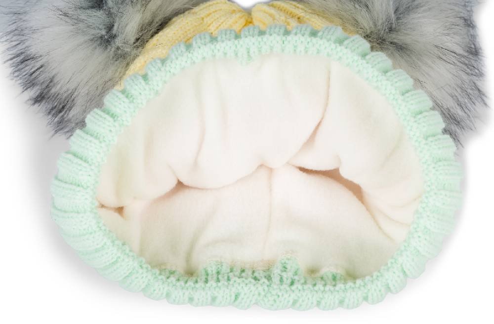 Stylebreaker Gestreifte Kinder Bommelmütze mit zwei Bommel Schlussverkauf