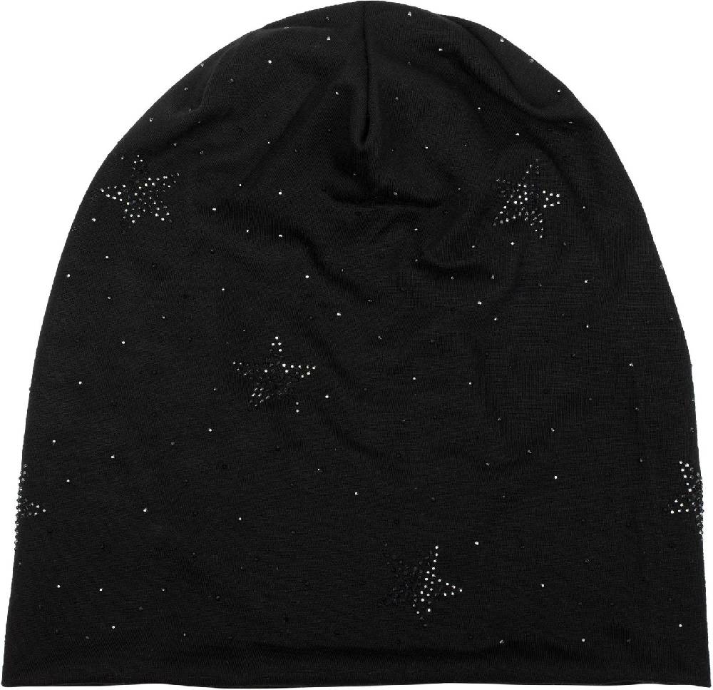 Stylebreaker Beanie mit Strass Sterne Fabrikverkauf