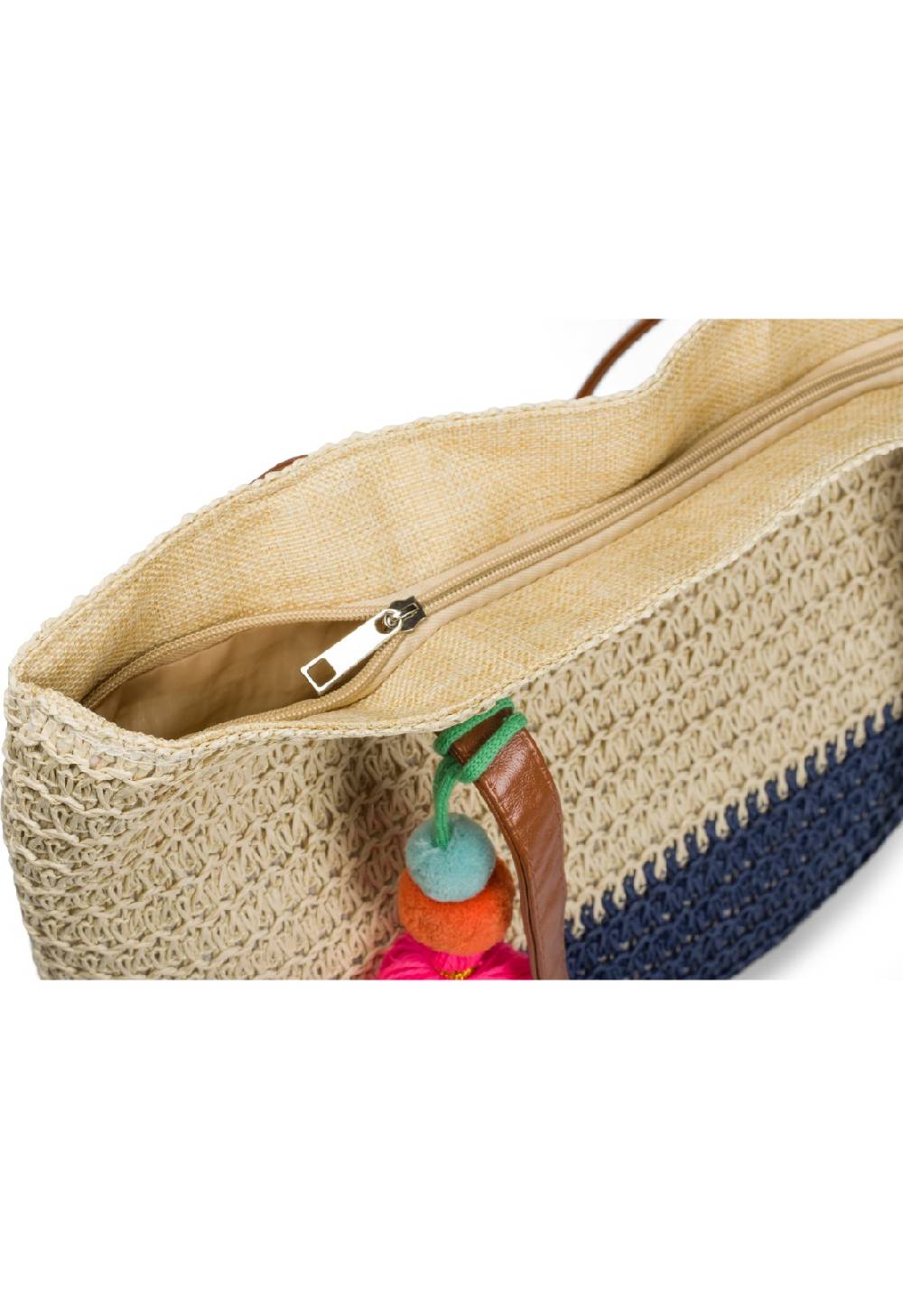 Stylebreaker Korbflecht Henkeltasche - Basttasche 2-Farbig Meist gekauft