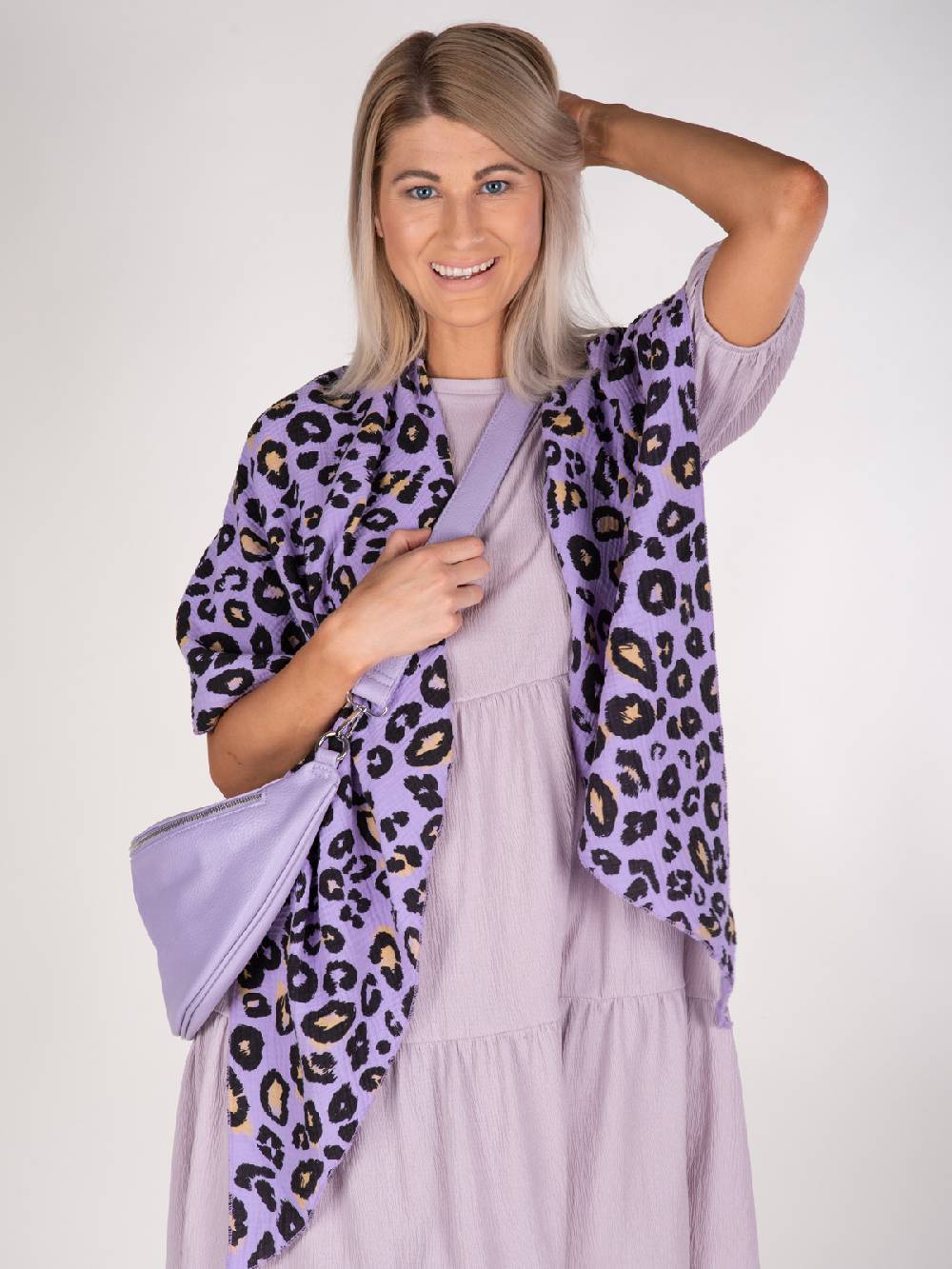 Stylebreaker Musselin Dreiecktuch Leoparden Print Schlussverkauf