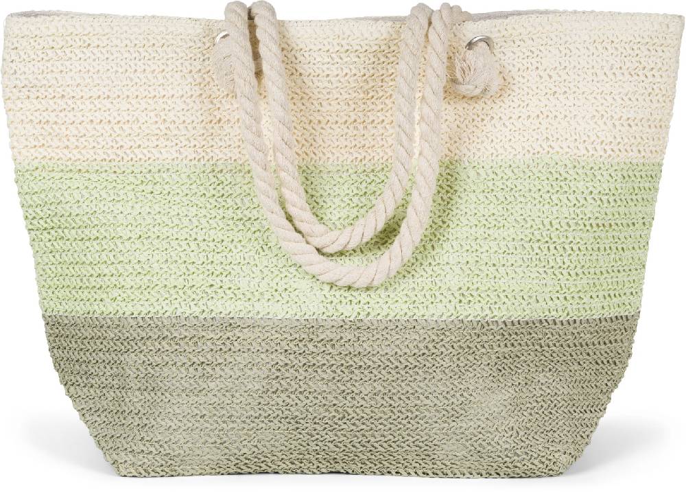 Stylebreaker Gestreifte Papierstroh Strandtasche Blitzverkäufe