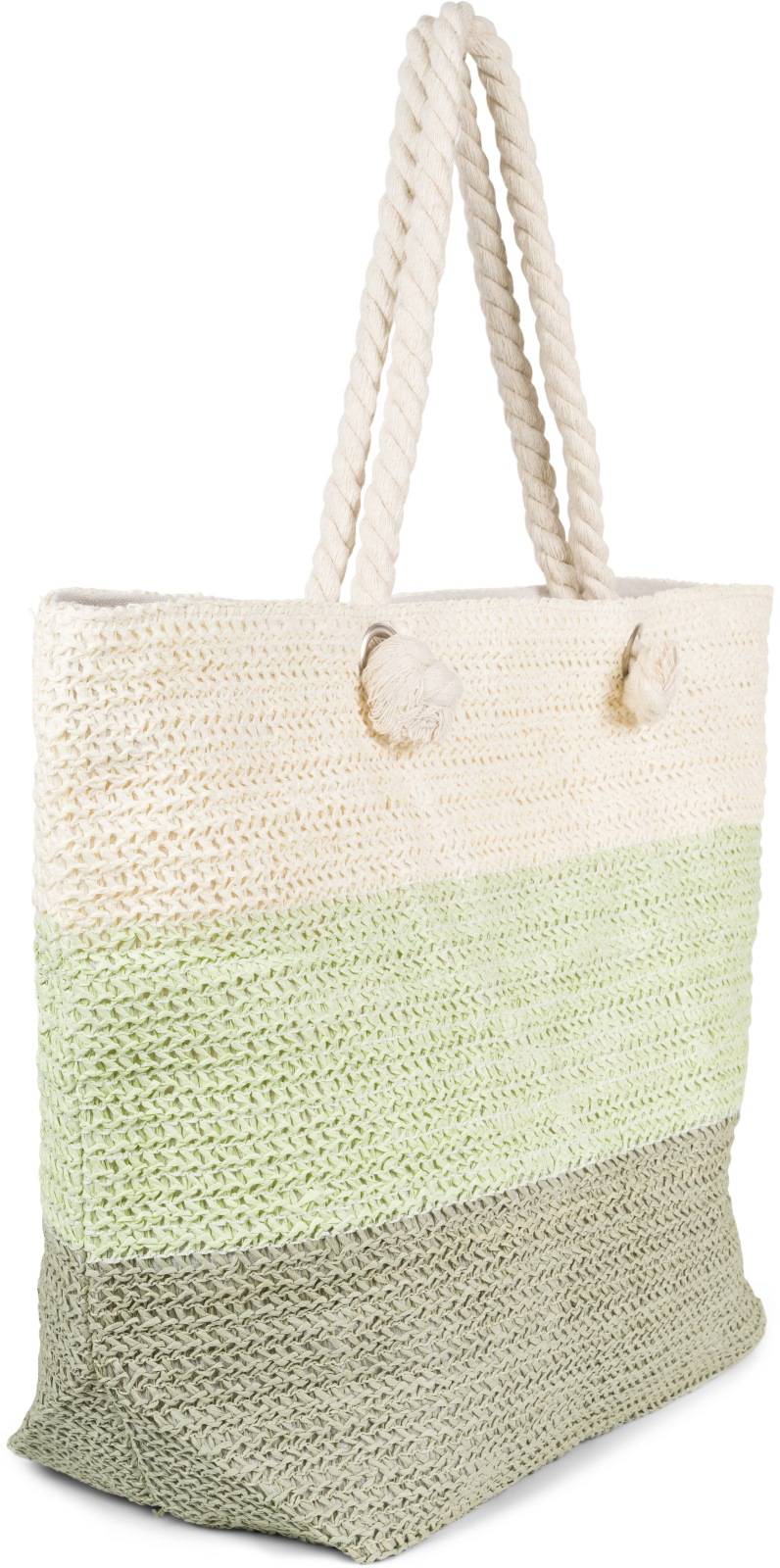 Stylebreaker Gestreifte Papierstroh Strandtasche Blitzverkäufe