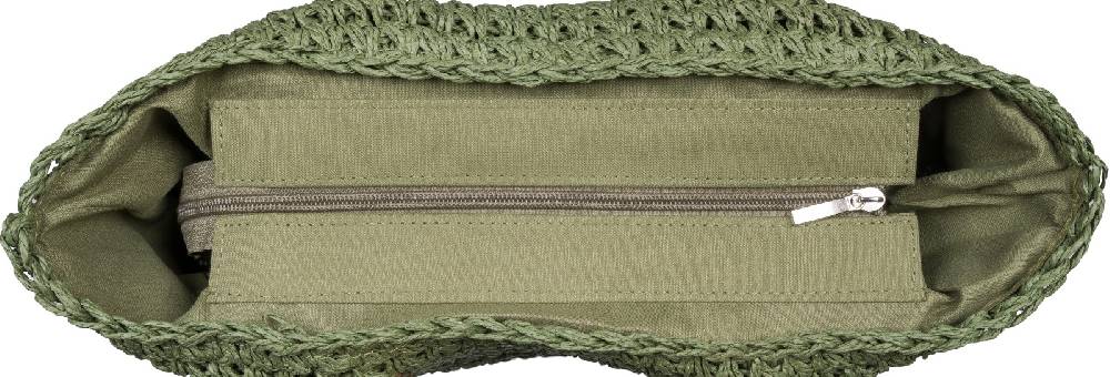 Stylebreaker Papierstroh Schultertasche - Basttasche Fabrikverkauf