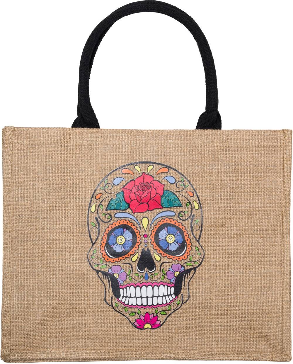 Stylebreaker Leinen Henkeltasche Sugar Skull Hotsell