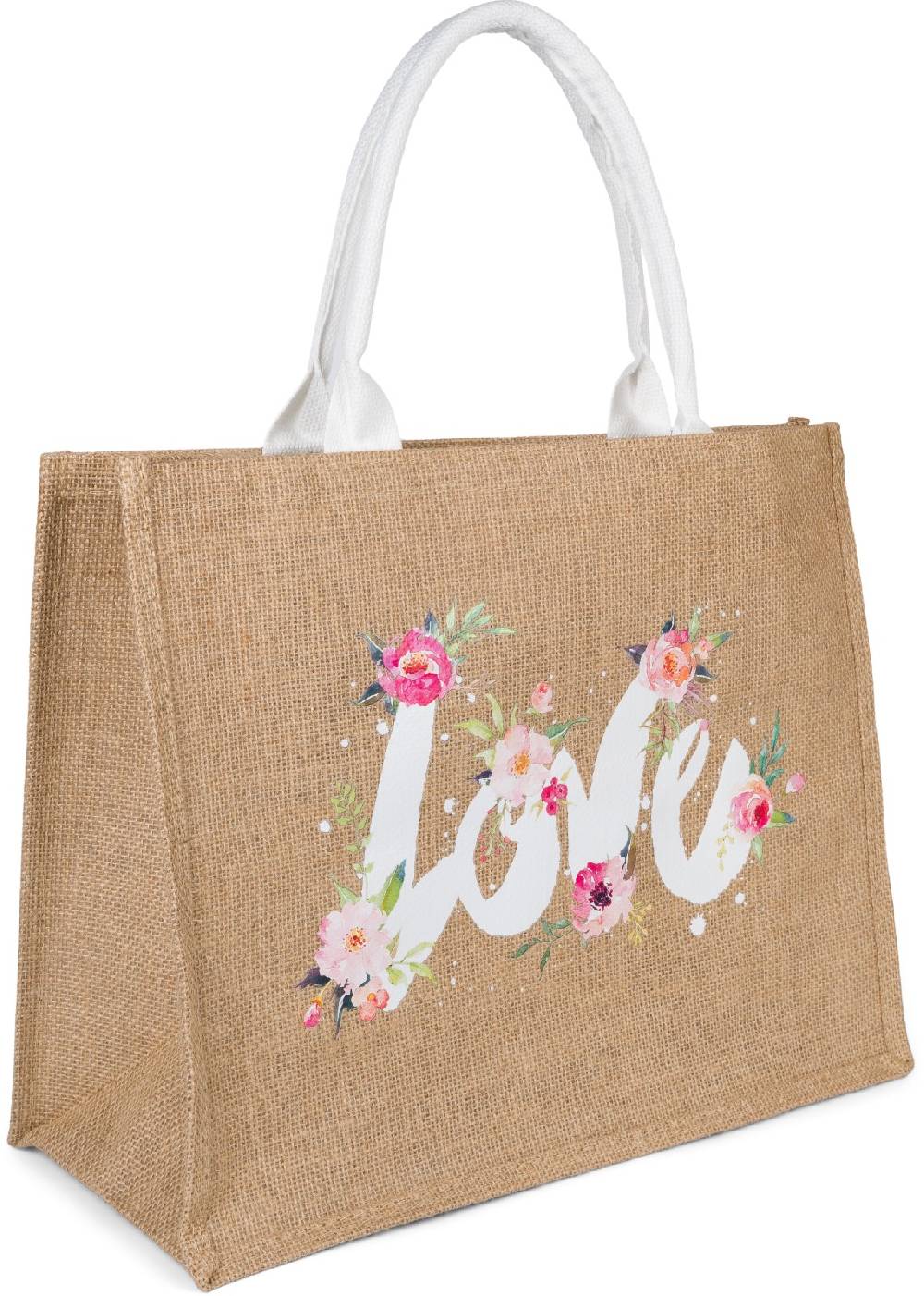 Stylebreaker Leinen Henkeltasche LOVE