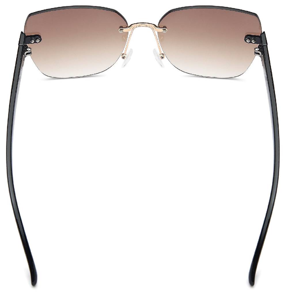Stylebreaker Rahmenlose Rechteckige Sonnenbrille im Angebot