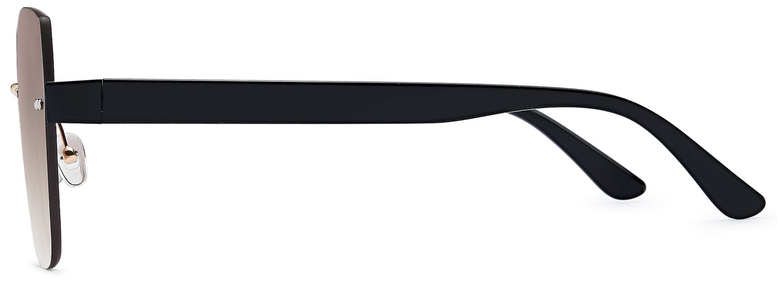 Stylebreaker Rahmenlose Rechteckige Sonnenbrille im Angebot
