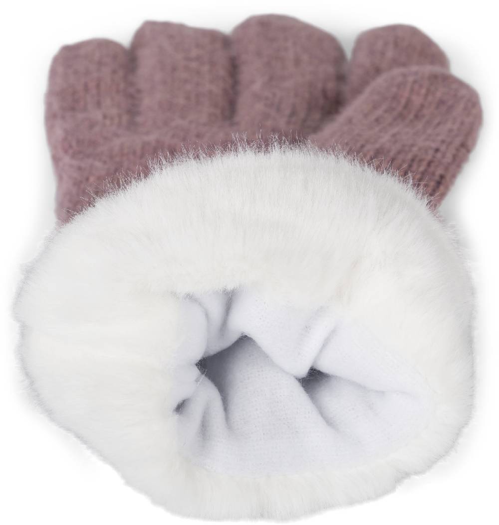 Stylebreaker Strickhandschuhe mit Reiskornmuster und Fleece im Angebot
