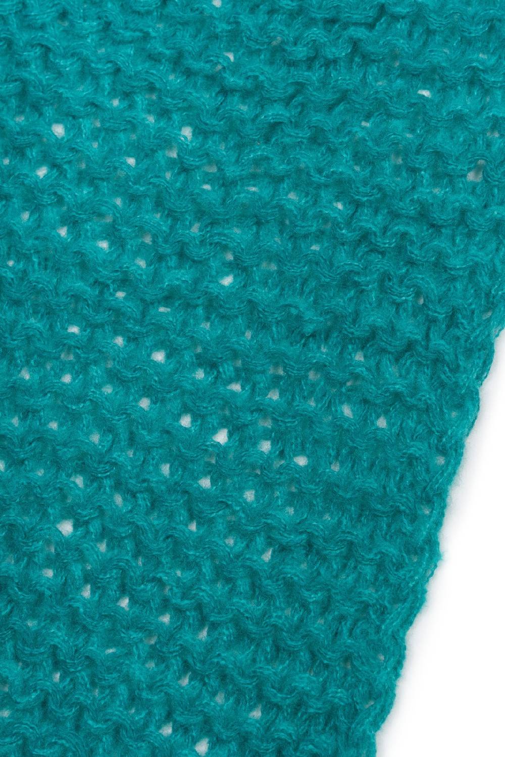 Stylebreaker Langer Strick Schal mit Wellen Strickmuster im Angebot