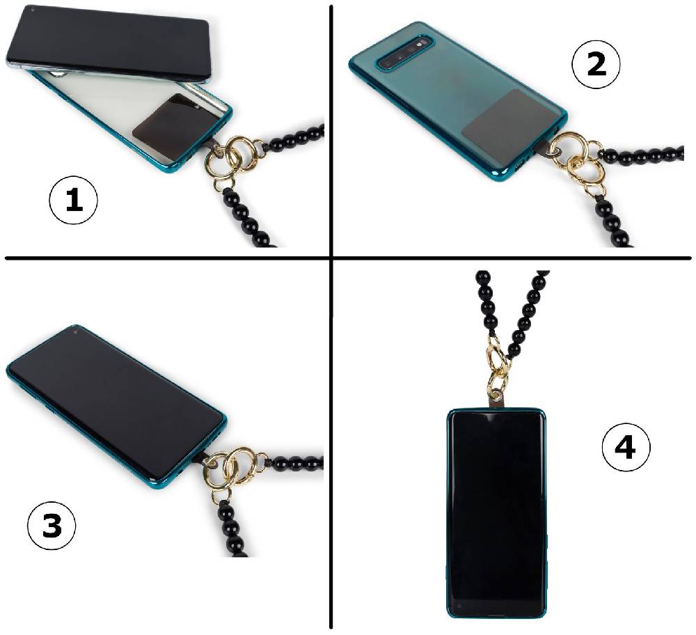 Stylebreaker Wechsel Handykette / Taschenkette Perlen Blitzverkäufe