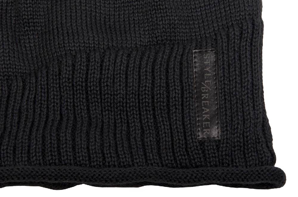Stylebreaker Feinstrick Beanie mit Teddyfleece Schlussverkauf