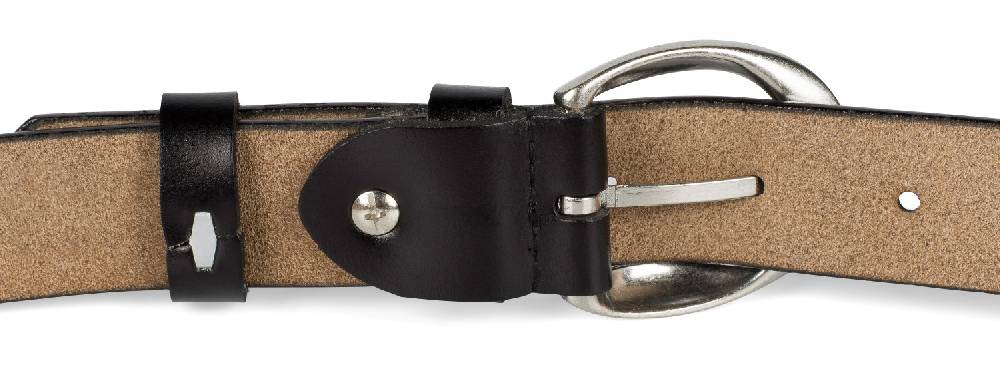 Stylebreaker Schmaler Unisex Echtleder Gürtel Unifarben Outlet