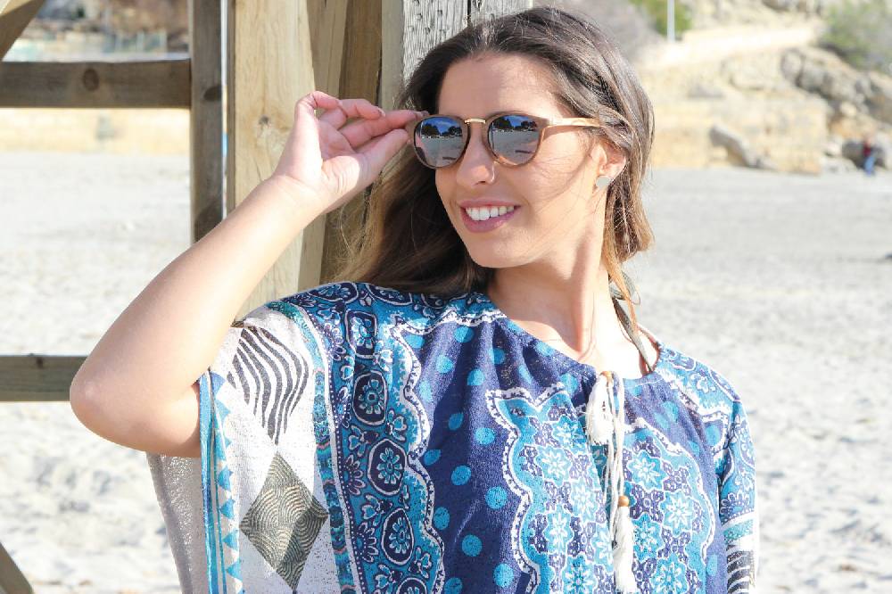 Stylebreaker Panto Sonnenbrille Holz Optik Verkauf