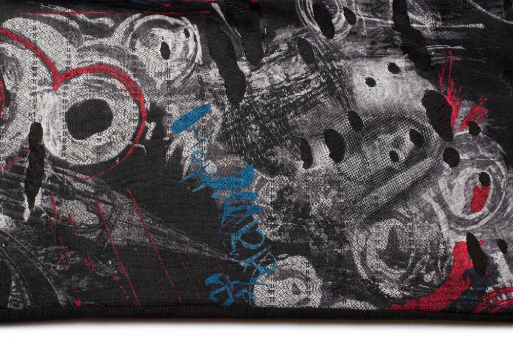 Stylebreaker Loop Schal mit Farbklecksen in Destroyed Optik Discount Store für neue Produkte