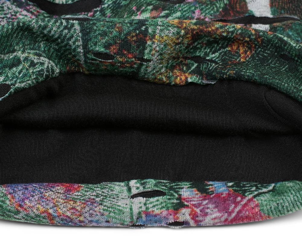 Stylebreaker Beanie mit Farbklecksen in Destroyed Optik Nur noch ein Tag übrig