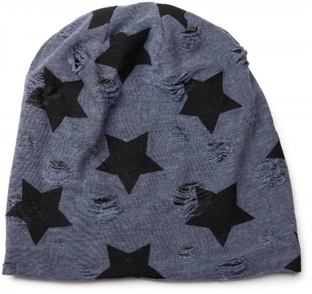 Stylebreaker Beanie mit Sterne & Punkte Muster Online