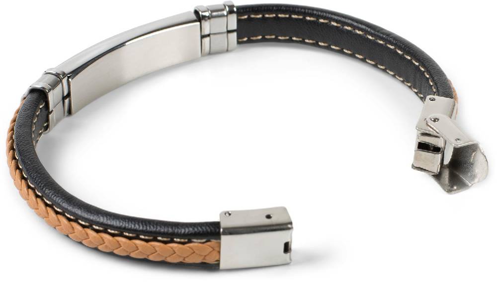 Stylebreaker Armband mit Flecht und Metallelementen im Angebot