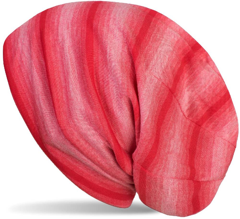 Stylebreaker Beanie Mütze mit Streifen Farbverlauf Muster Ton in Ton