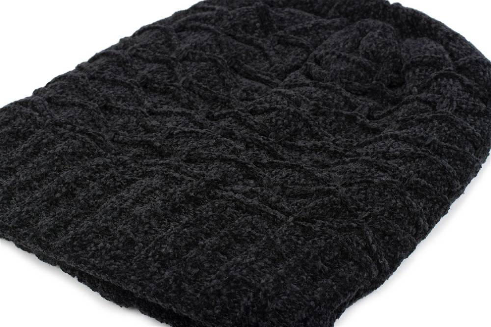 Stylebreaker Chenille Beanie Mütze mit Waben Muster Hotsell