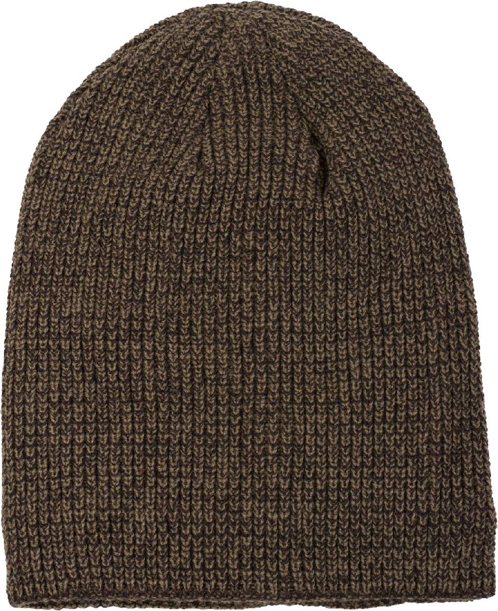 Stylebreaker Melierte Feinstrick Beanie Mütze mit Fleece Fabrikverkauf