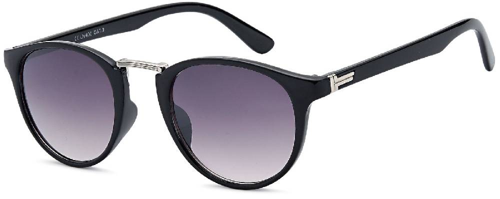 Stylebreaker Sonnenbrille mit runden Gläsern und Metall Nasensteg