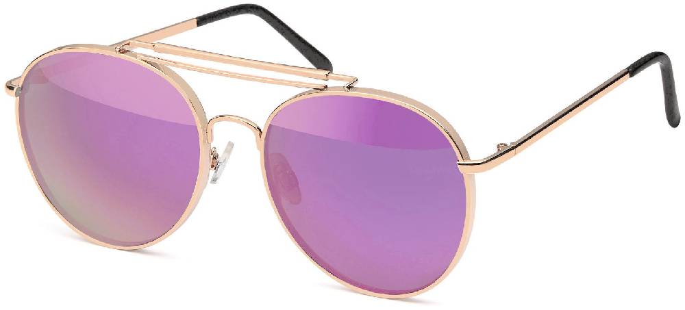 Stylebreaker Piloten Sonnenbrille mit dickem Metallrahmen