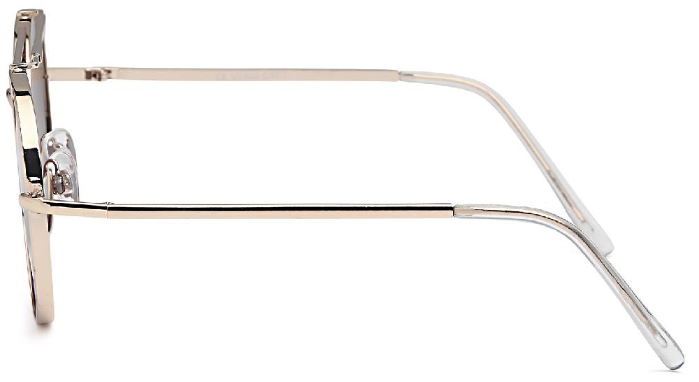 Stylebreaker Piloten Sonnenbrille mit dickem Metallrahmen Schlussverkauf