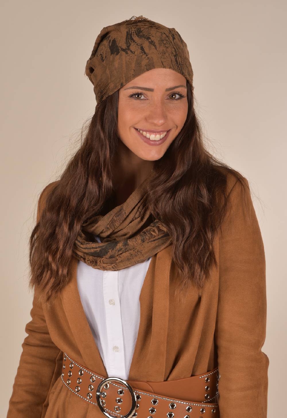 Stylebreaker Gemusterte Beanie im Destroyed used Look Online