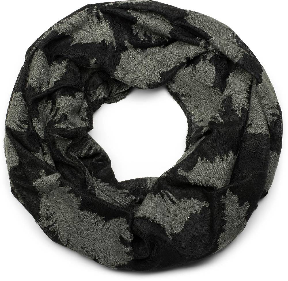 Stylebreaker Loop Schal mit Feder Muster