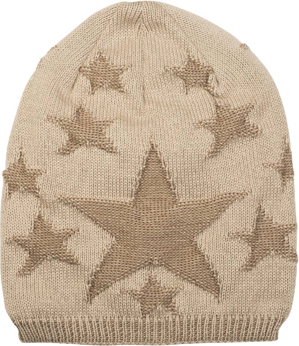 Stylebreaker Feinstrick Beanie mit Sterne Muster Angebote