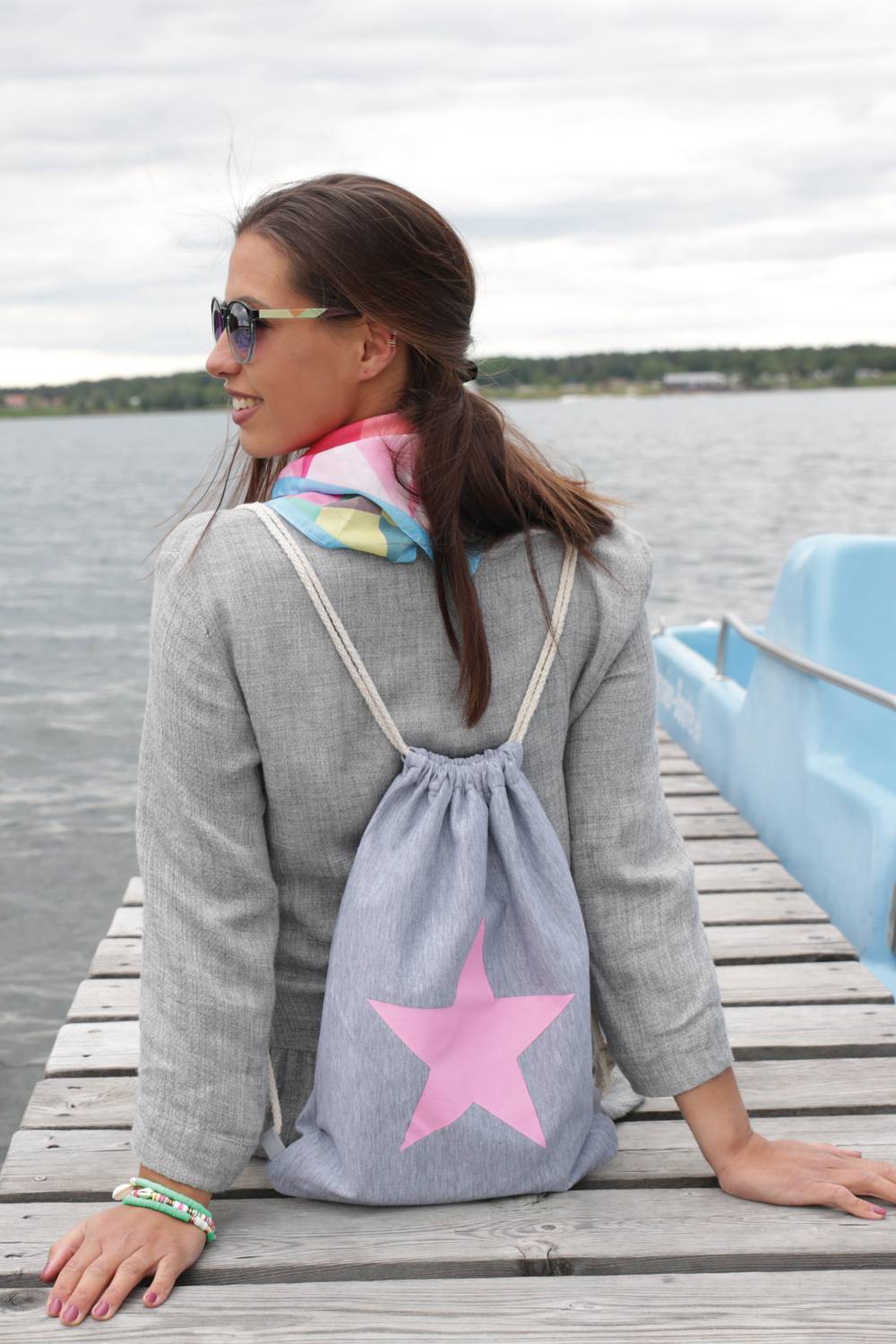Stylebreaker Turnbeutel mit Stern Auslauf