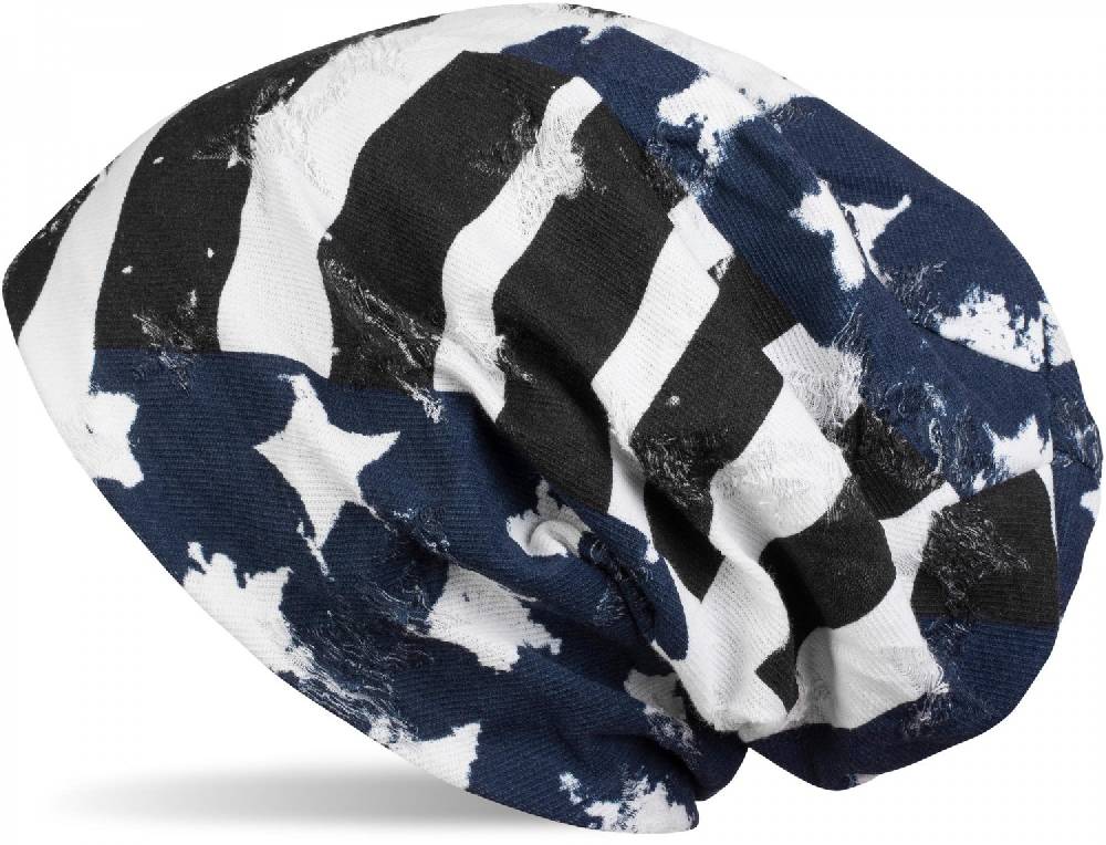 Stylebreaker Beanie im USA Flaggen Design
