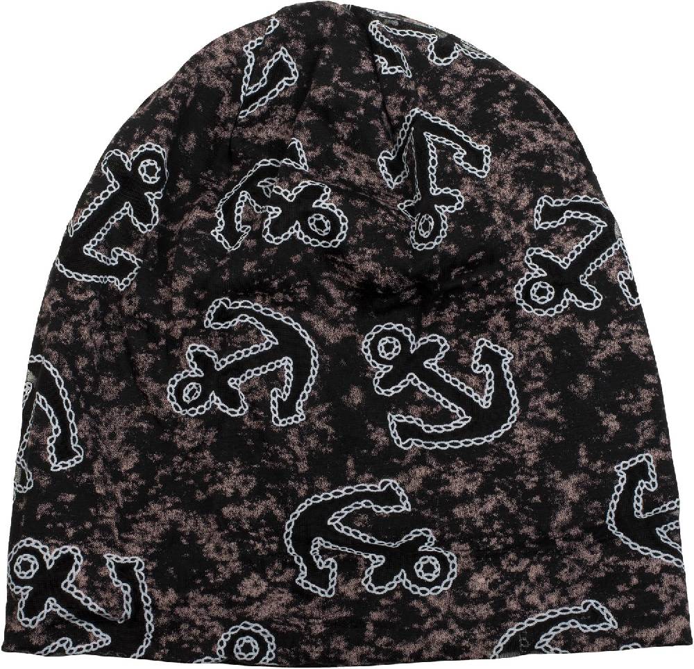 Stylebreaker Beanie mit Anker Seil Print Schlussverkauf