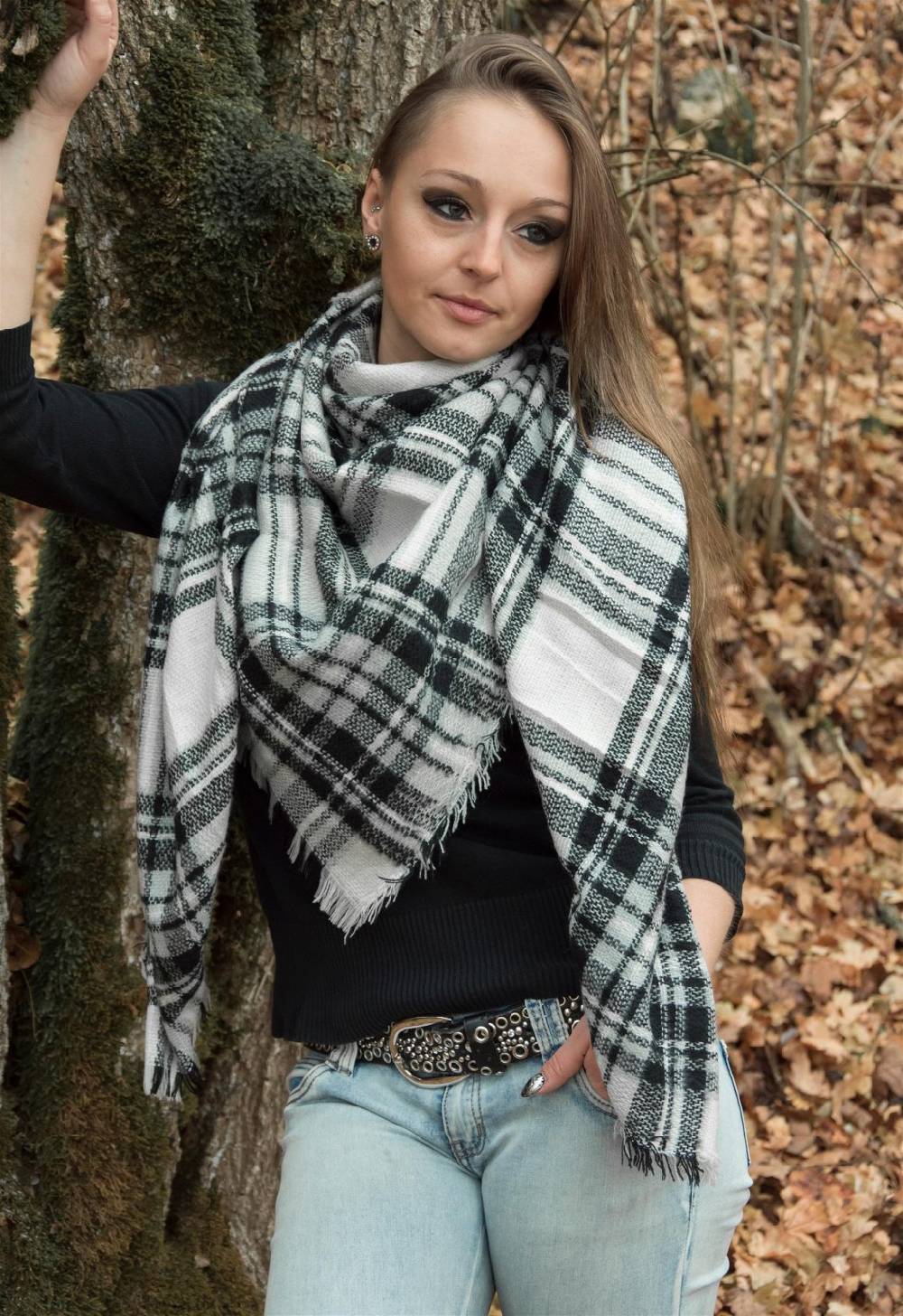 Stylebreaker XXL Deckenschal mit Tartan Plaid Karo Muster Blitzverkäufe