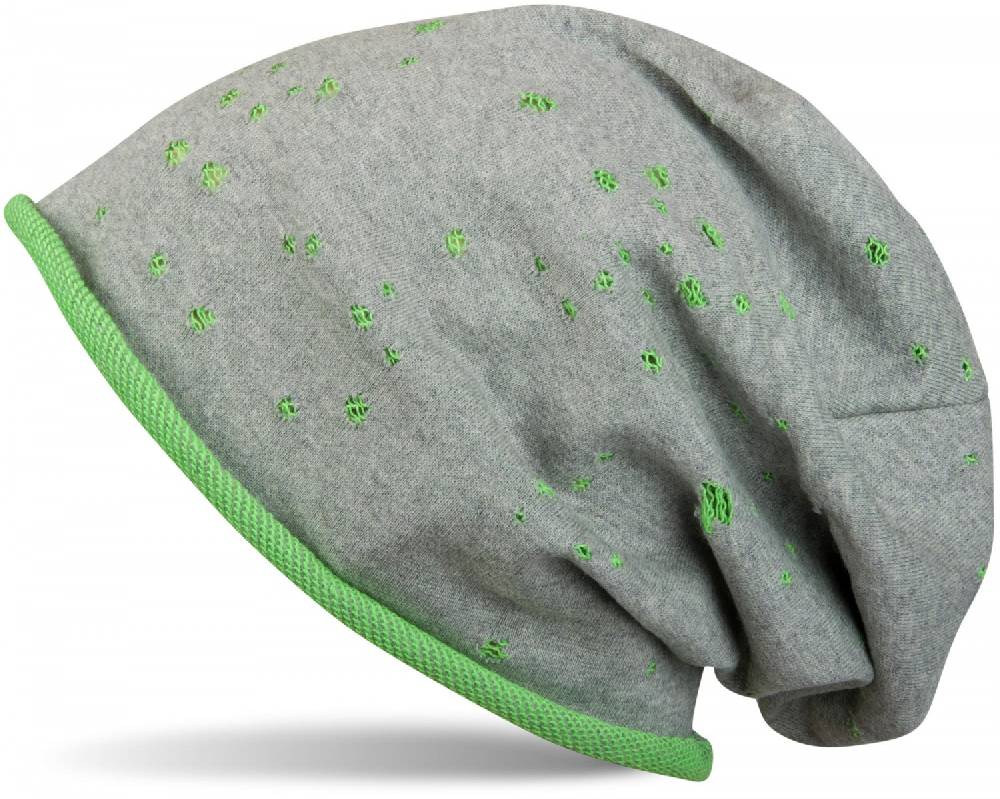 Stylebreaker Beanie mit Löcher & Rollrand