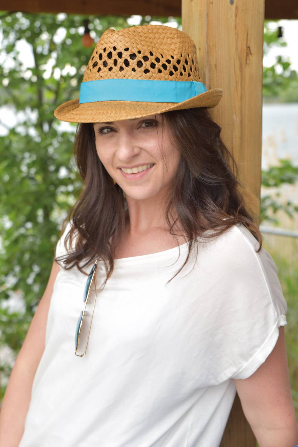 Stylebreaker Strohhut mit farbigem Zierband Blitzverkäufe