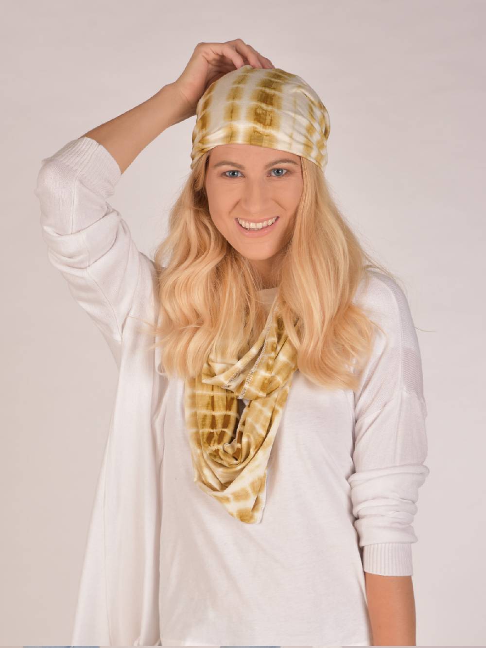 Stylebreaker Beanie Mütze Batik Streifen Auslauf