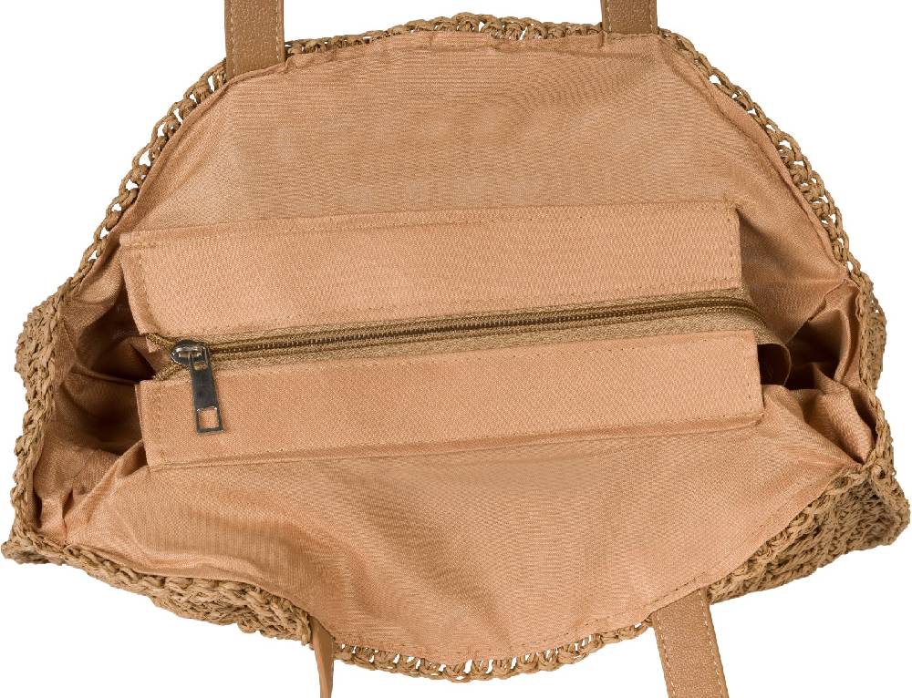 Stylebreaker Runde Schultertasche Papierstroh Verkauf