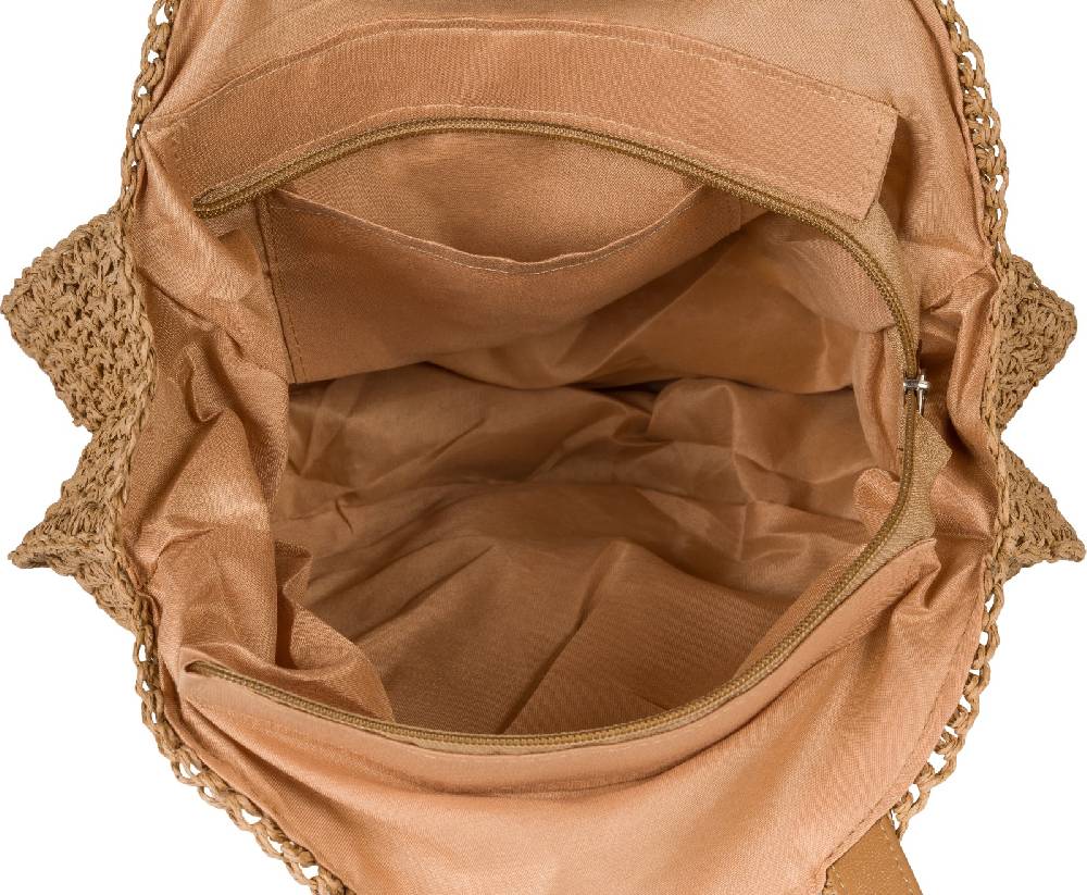 Stylebreaker Runde Schultertasche Papierstroh Verkauf