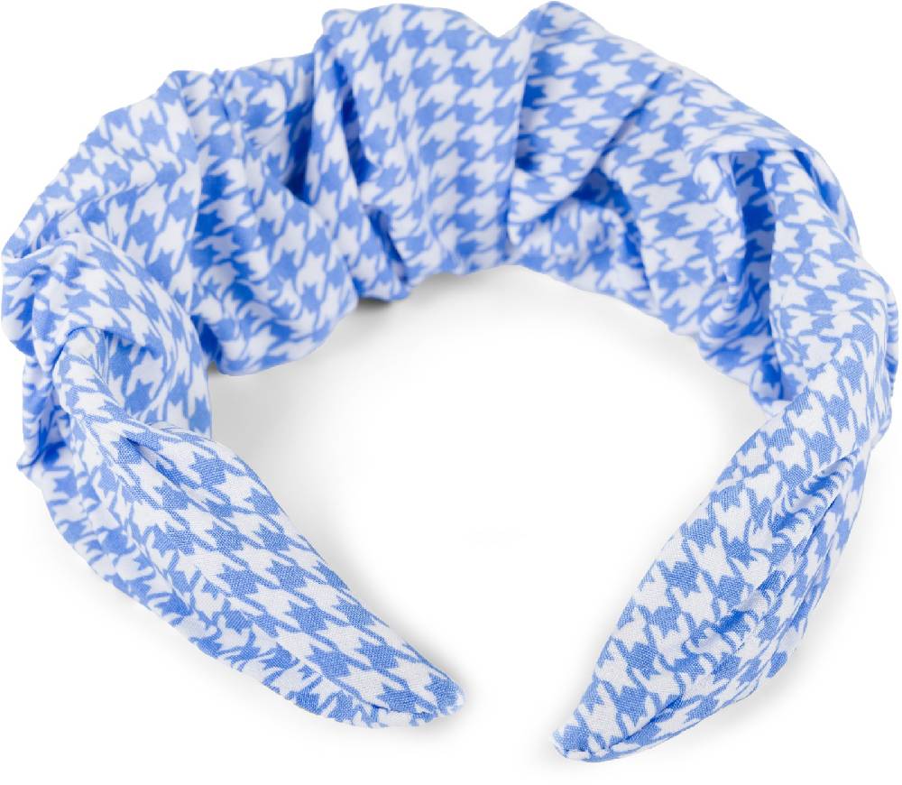 Stylebreaker Haarreif mit Hahnentritt Muster im Angebot