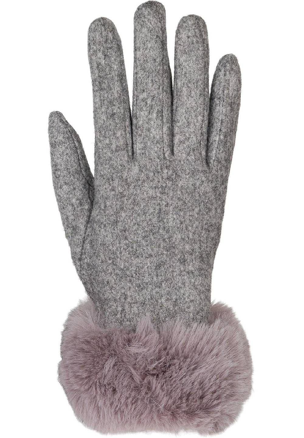 Stylebreaker Touchscreen Handschuhe mit Kunstfell Fabrikverkauf