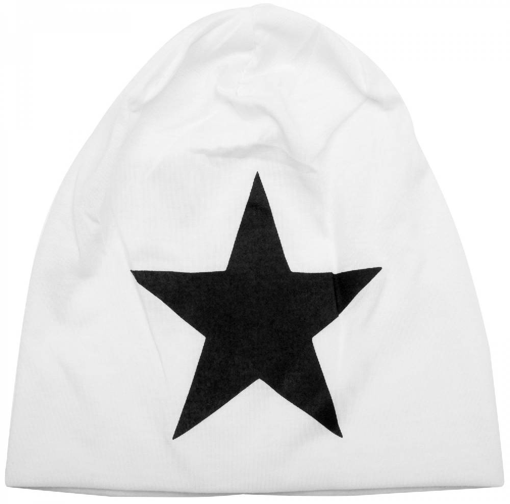 Stylebreaker Beanie mit Stern Print Schlussverkauf